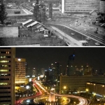 Postantografia di città. Giacarta prima (1965) e dopo (2005)