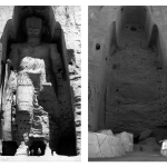 Postantografia spirituale. Il Budda di Bamiyan prima e dopo aver realizzato che l'essenza di tutte le cose è il nulla